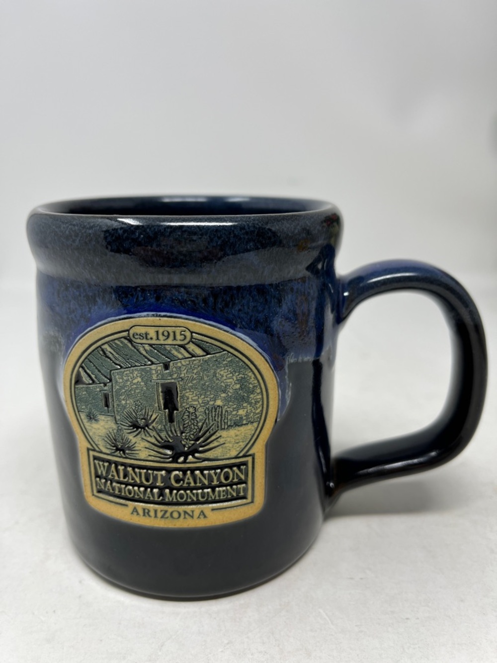 DENEEN POTTERY Walnut Canyon National Monument Glaze mug Hand-made in the USA